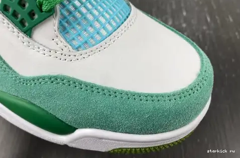 AJ4-KNCW 4 Grass Green Jordan edition) White    (limited Retro AJ4-KNCW SB 0628